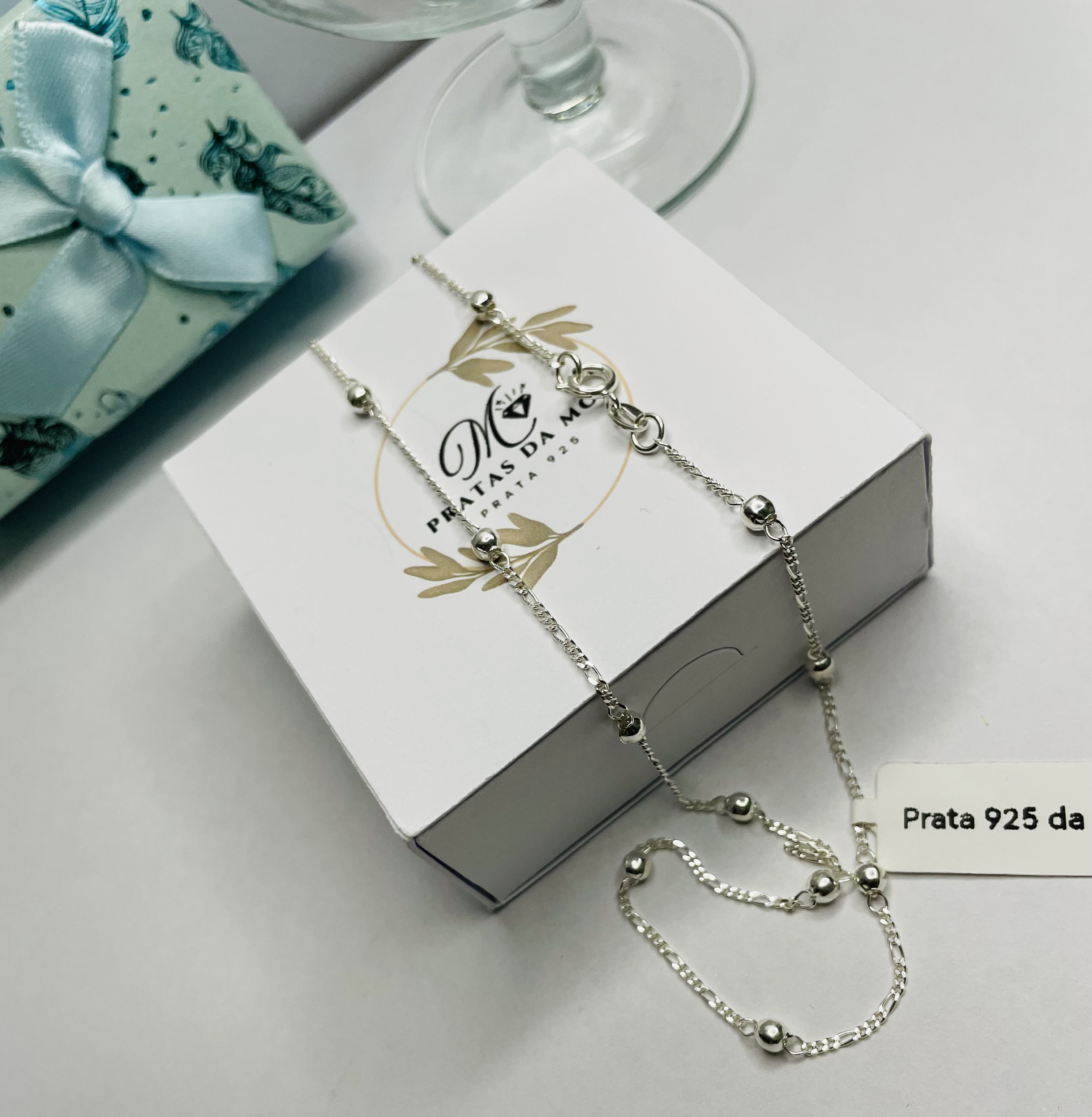 Colar com bolinhas em prata 925. - miniatura 1