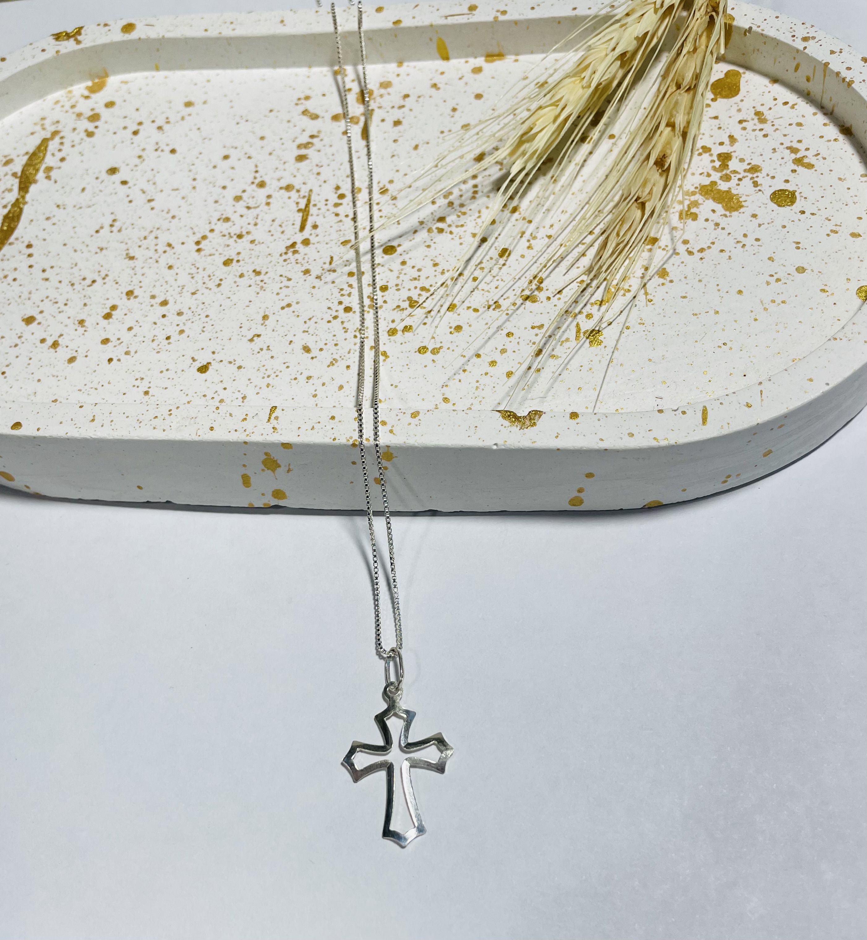Colar com Crucifixo prata 925